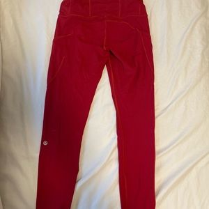 Red lulu leggings!!